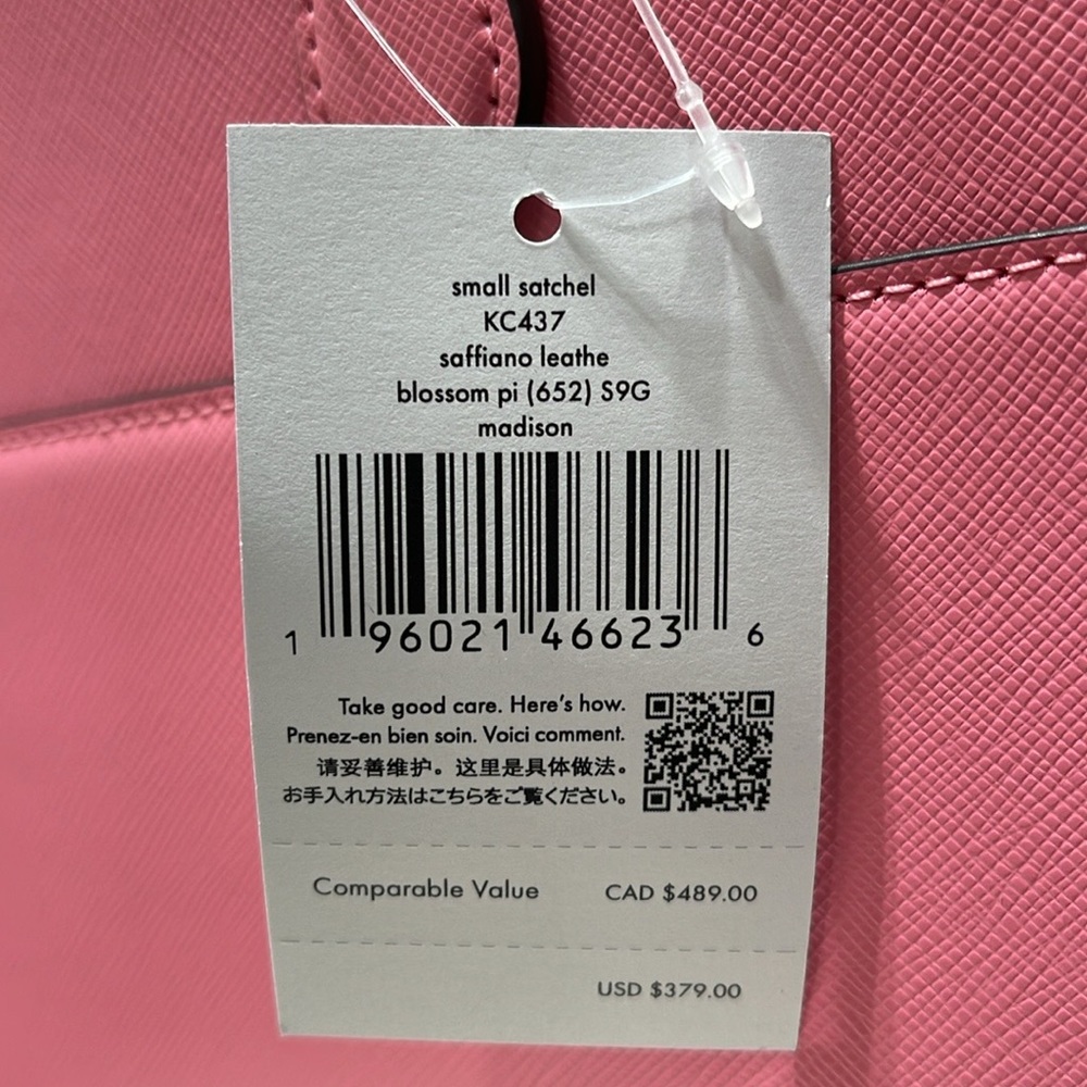Kate Spade Madison Saffiano Leather Small Satchel
Blossom Pink
NWT - Picture 14 of 16